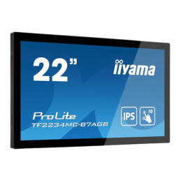 Monitor dotykowy IIYAMA 22'' PROLITE TF2234MC-B7AGB (czarny, pojemnościowy)