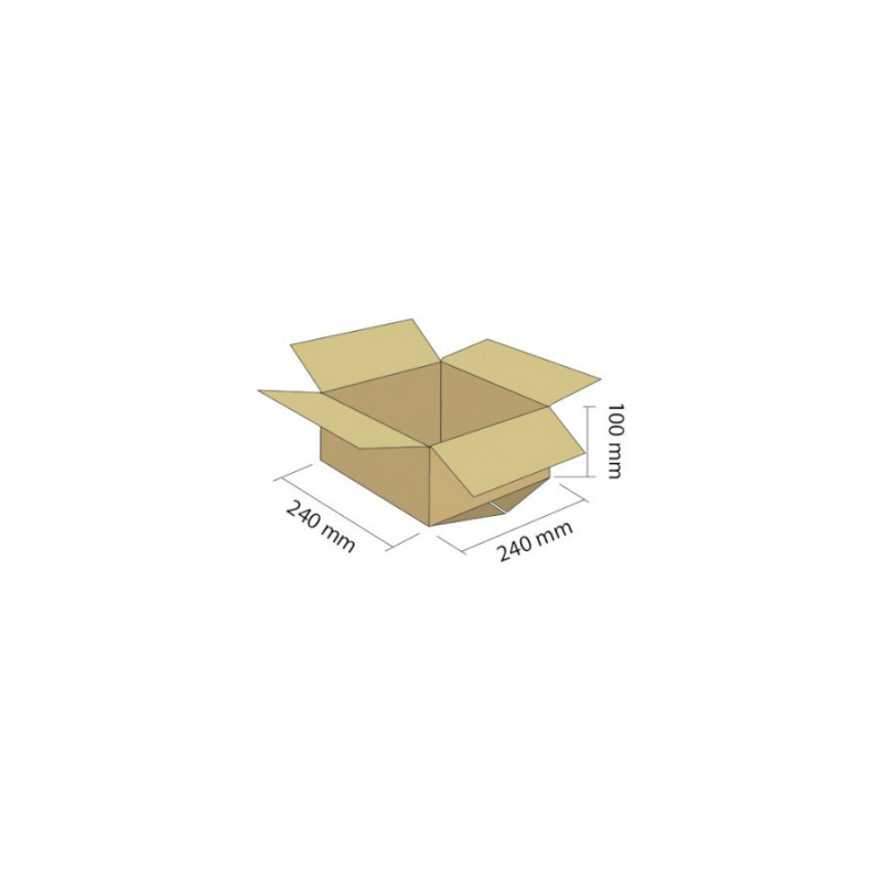 Karton klapowy 3W 240x240x100 mm Karton klapowy 3W 240x240x100 mm