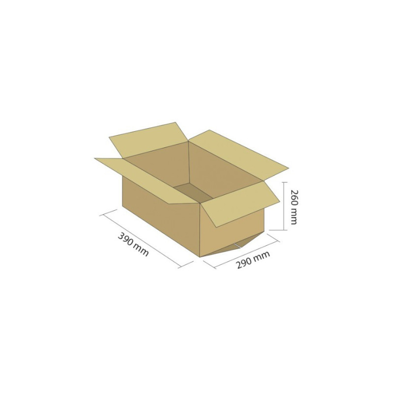Karton klapowy T-BOX 3W 390x290x260 mm