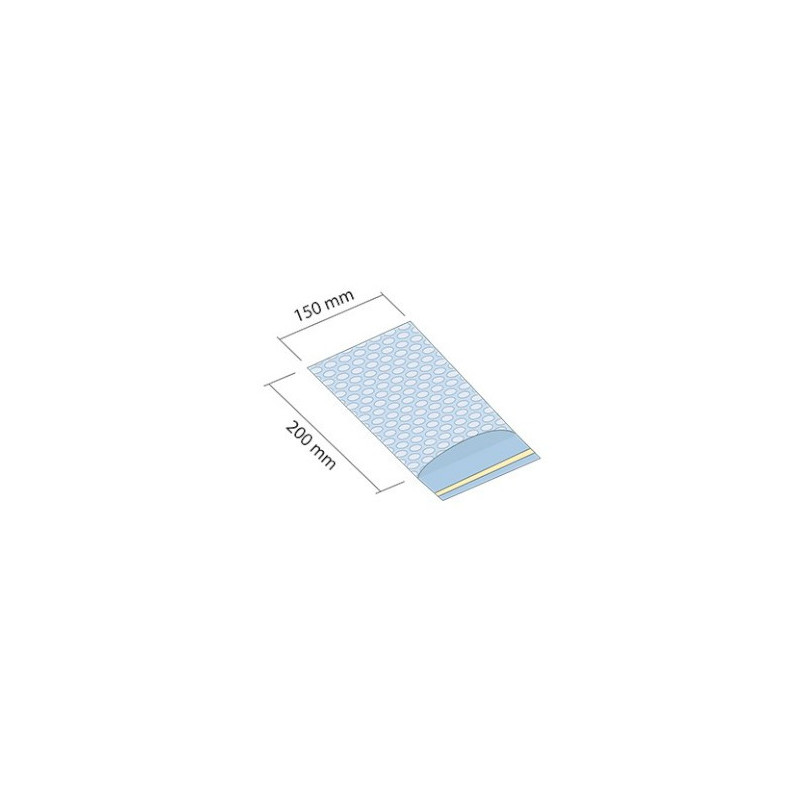 Woreczek z folii bąbelkowej 150x200 mm z klapką samoprzylepną 50mm 1100 sztuk Woreczek z folii bąbelkowej 150x200 mm z klapką samoprzylepną 50mm 1100 sztuk