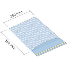 Woreczek z folii bąbelkowej 250x350 mm z klapką samoprzylepną 50mm 400 sztuk