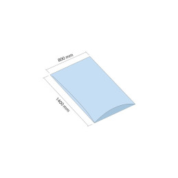 Worek LDPE 800x1400 mm grubość 100 mikrometrów 100 sztuk