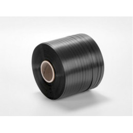 Czarna taśma spinająca PP 10 x 0,35 mm o nawoju 900 m
