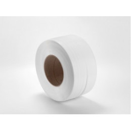 Biała taśma spinająca PP 12 x 0,55 mm o nawoju 3000 m