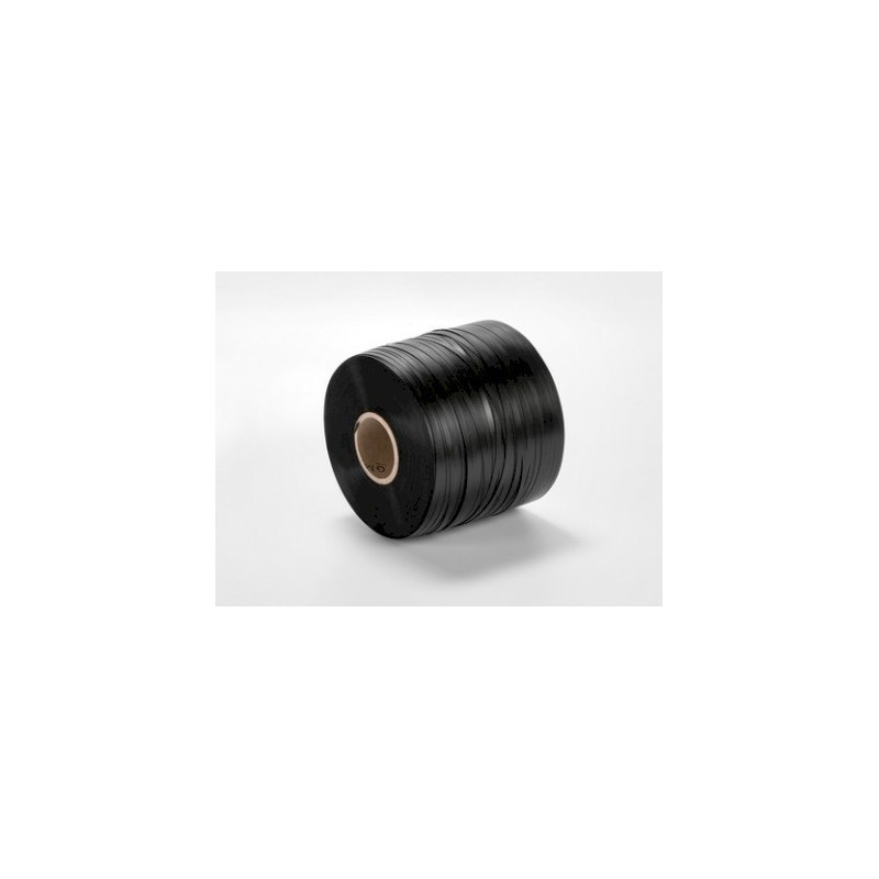 Czarna taśma spinająca PP 5,5 x 0,35 mm o nawoju 1700 m Czarna taśma spinająca PP 5,5 x 0,35 mm o nawoju 1700 m