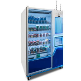 Mikromarket - automat vendingowy z windą w środku