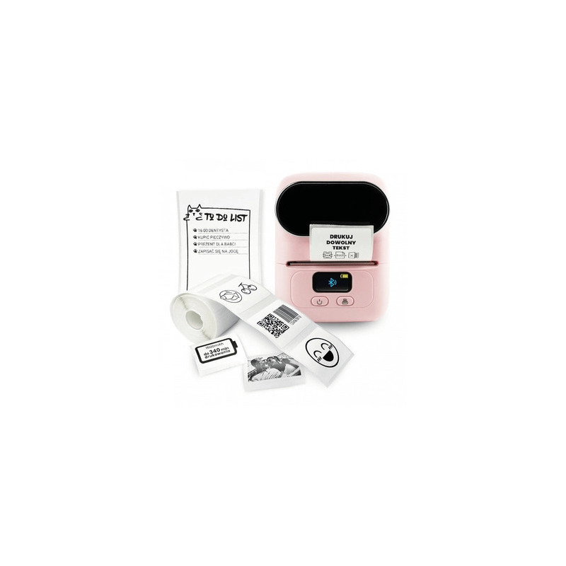 Mini drukarka etykiet AIMO Phomemo M110 różowa 203dpi  do 50mm USB / PC / Tel / BT