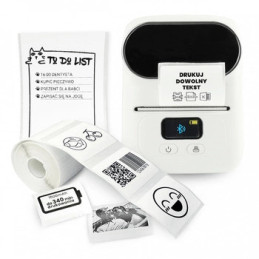 Mini drukarka etykiet Phomemo M110 biała 203dpi do 50mm USB / PC / Tel / Bluetooth