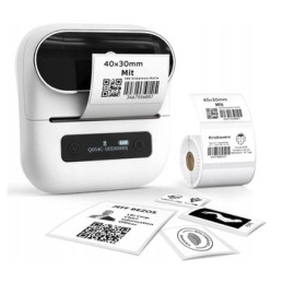 Drukarka etykiet Phomemo M220 203dpi biała do 80mm USB / Bluetooth