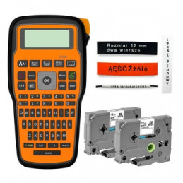 Drukarka etykiet Phomemo TM E1000 Tag Manager 180 DPI do 12 mm + 2 x TZe-231 12mm x 8m
