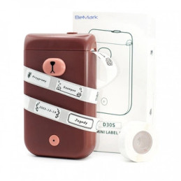 Mini drukarka etykiet Phomemo D30S brązowa 203dpi do 15mm Bluetooth / Tel