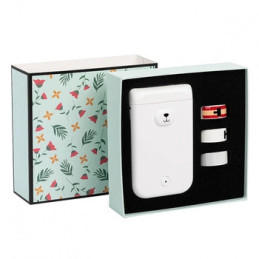 Mini drukarka etykiet Phomemo D30S biała 203dpi do 15mm GiftBox / Bluetooth / Tel