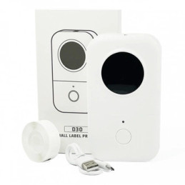 Mini drukarka etykiet AIMO Phomemo D30 biała 203dpi do 15mm Tel/ Bluetooth