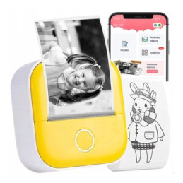 Drukarka etykiet Phomemo T02 żółta 203dpi do 50mm Bluetooth